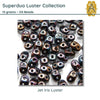 Superduo Beads, 10g., Luster Collection, 8 Colors - The Argus Collection