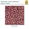 Superduo Beads, 10g., Luster Collection, 8 Colors - The Argus Collection