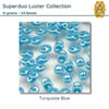 Superduo Beads, 10g., Luster Collection, 8 Colors - The Argus Collection