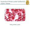 Superduo Beads, White Luster Collection, 10g. 9 Colors - The Argus Collection