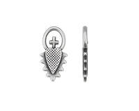 Sacred Heart Charm or Pendant - Sacred Heart Charm or Pendant - Antique Silver , The Argus Collection