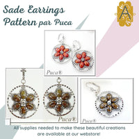 Sade Earring Pattern par Puca - The Argus Collection