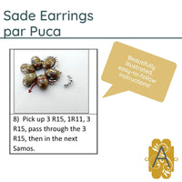 Sade Earring Pattern par Puca - The Argus Collection