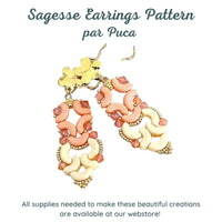 Sagesse Earrings Pattern par Puca - The Argus Collection