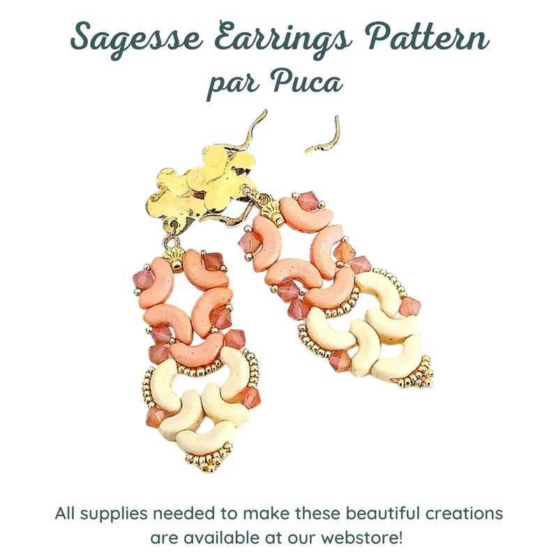 Sagesse Earrings Pattern par Puca - The Argus Collection
