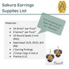 Sakura Earrings Pattern Par Puca - The Argus Collection