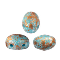 Samos Beads Blue Turquoise Tweedy