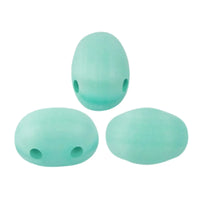 Samos Beads Blue Green Opal Matte