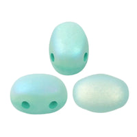 Samos Beads Blue Green Opal Matte AB