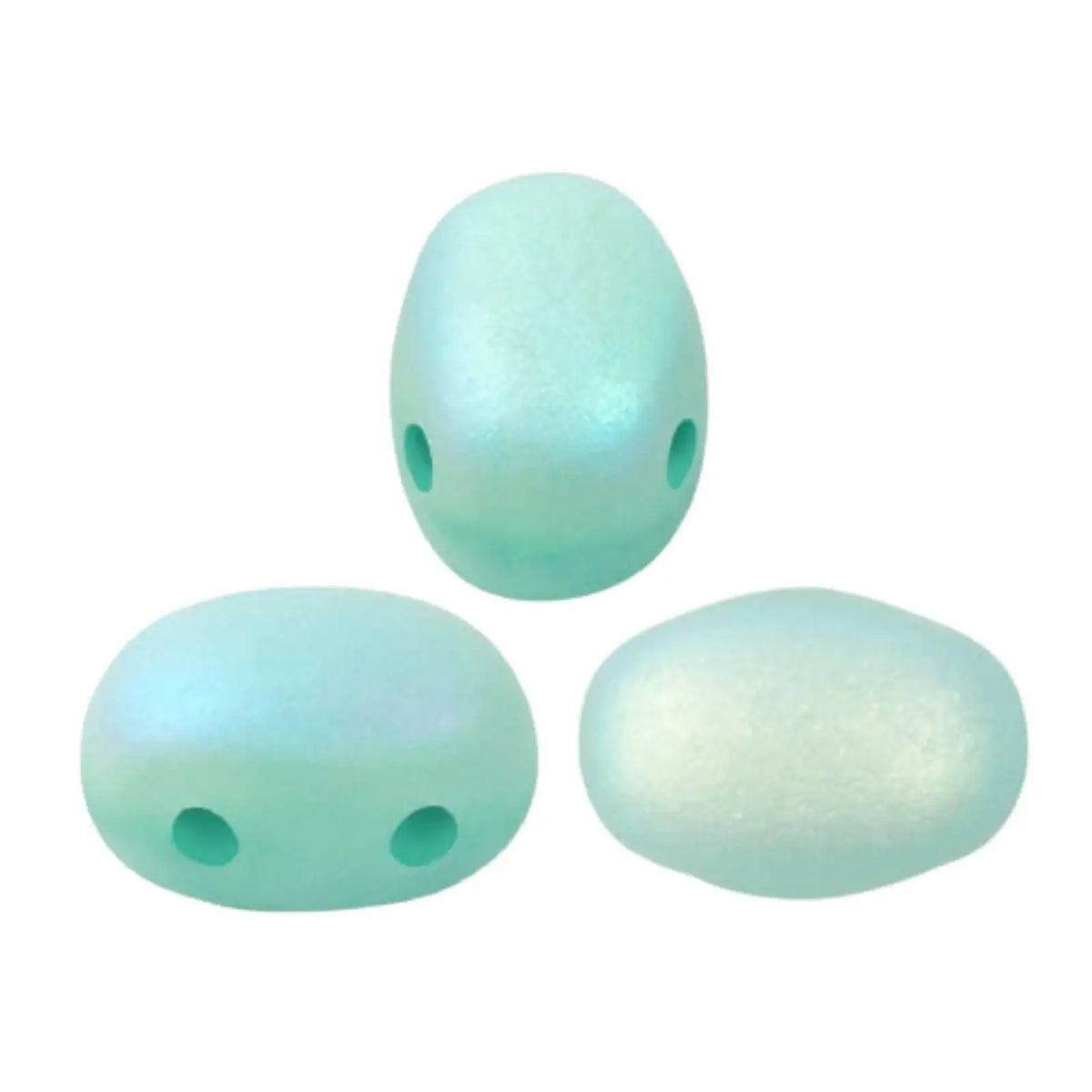 Samos Beads Blue Green Opal Matte AB
