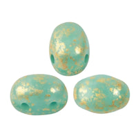 Samos Beads Blue Green Opal Splash