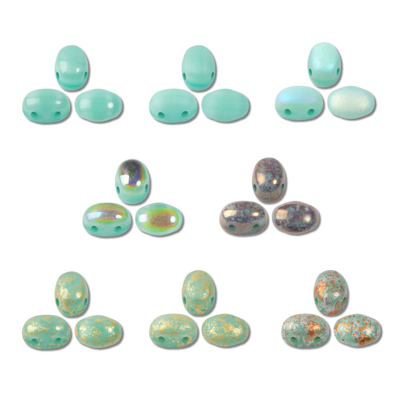Samos Beads Blue Green Opal Collection