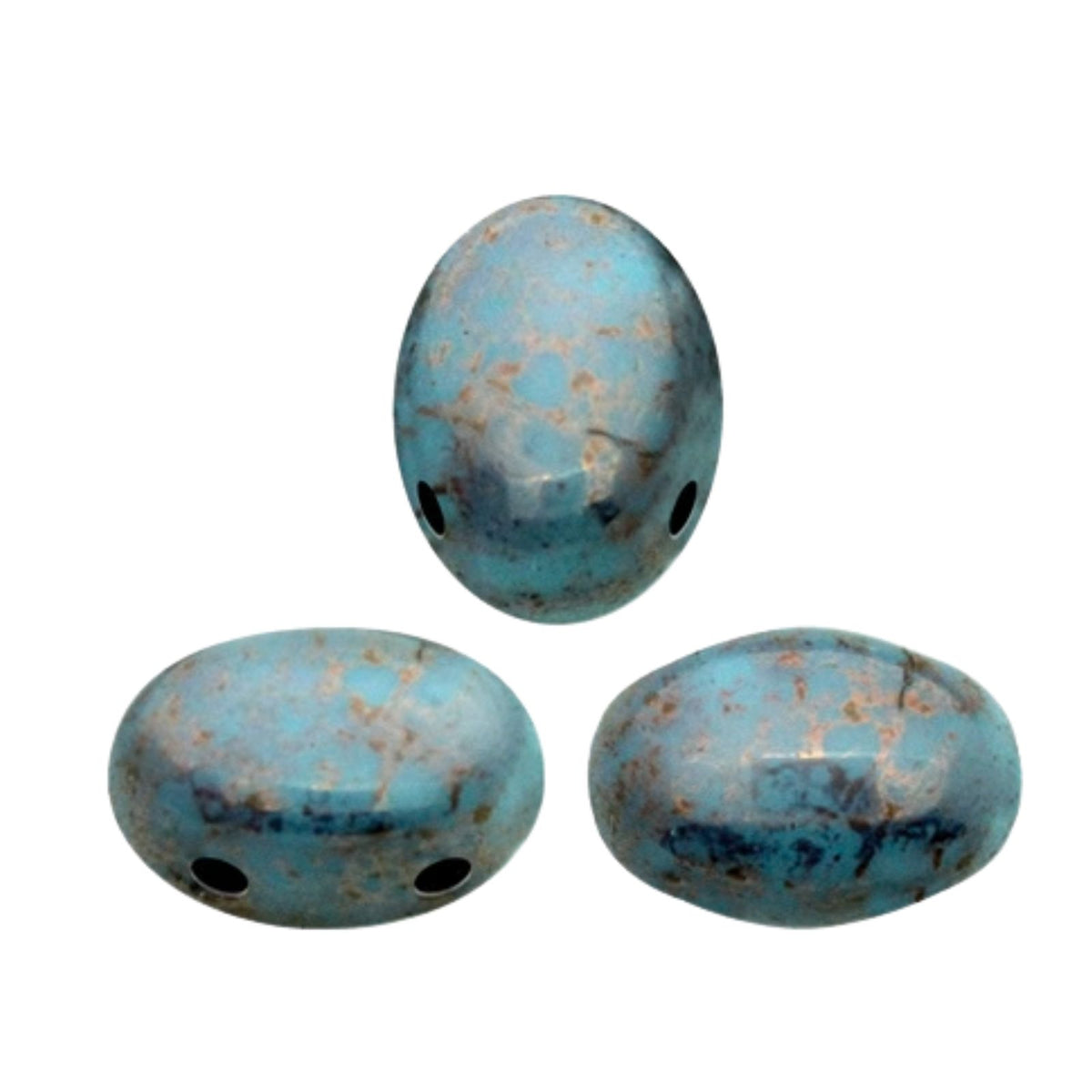 Samos Beads Bronze Aqua
