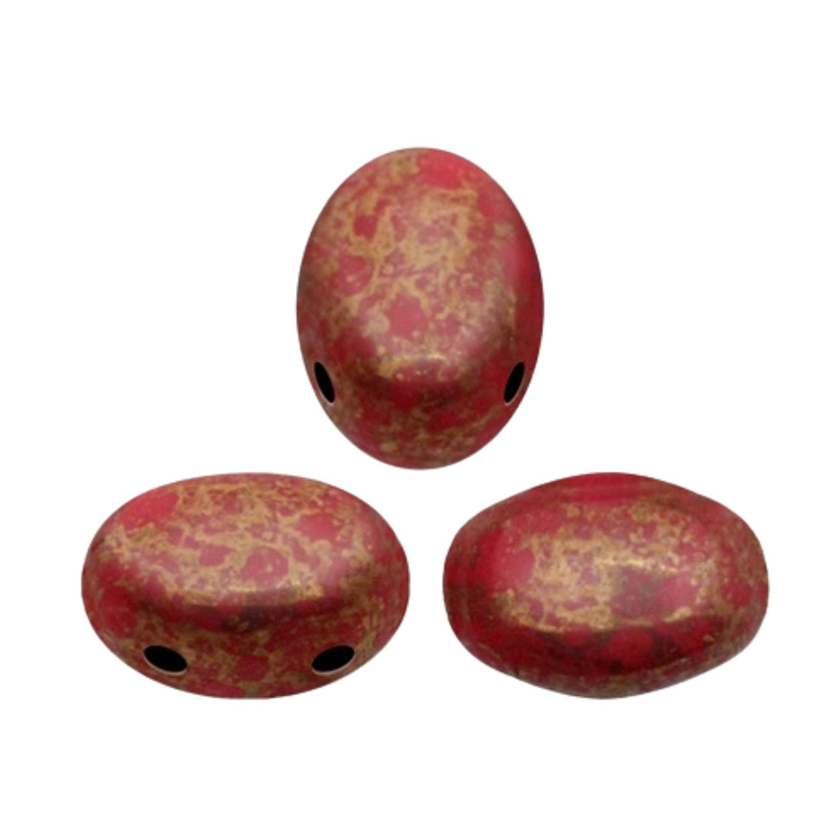 Samos Beads Coral Red Bronze