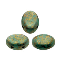 Samos Beads Green Turquoise Bronze