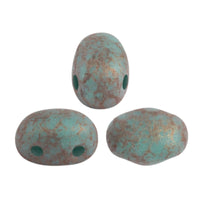 Samos Beads Green Turquoise Matte Bronze
