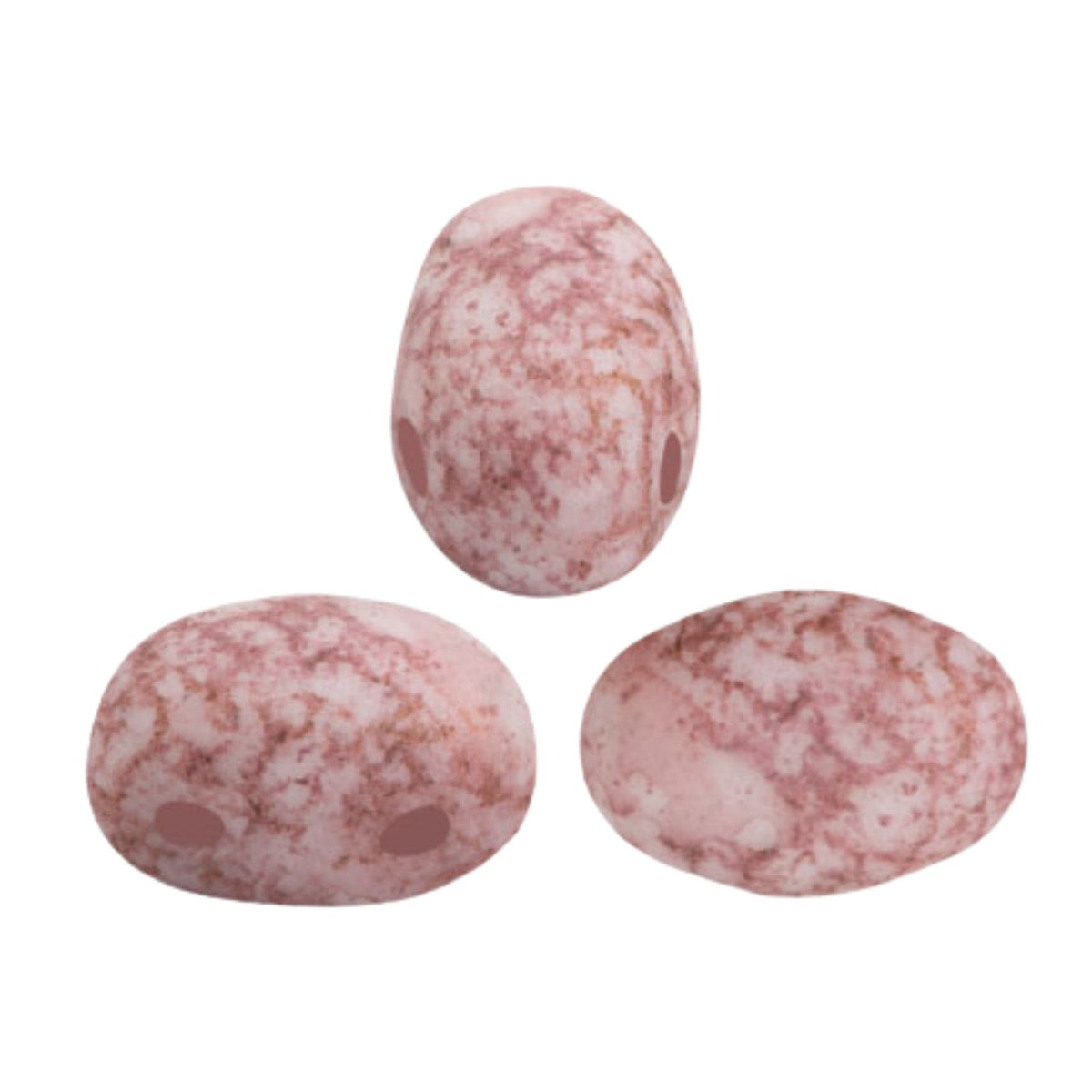 Samos Beads White Matte Bronze