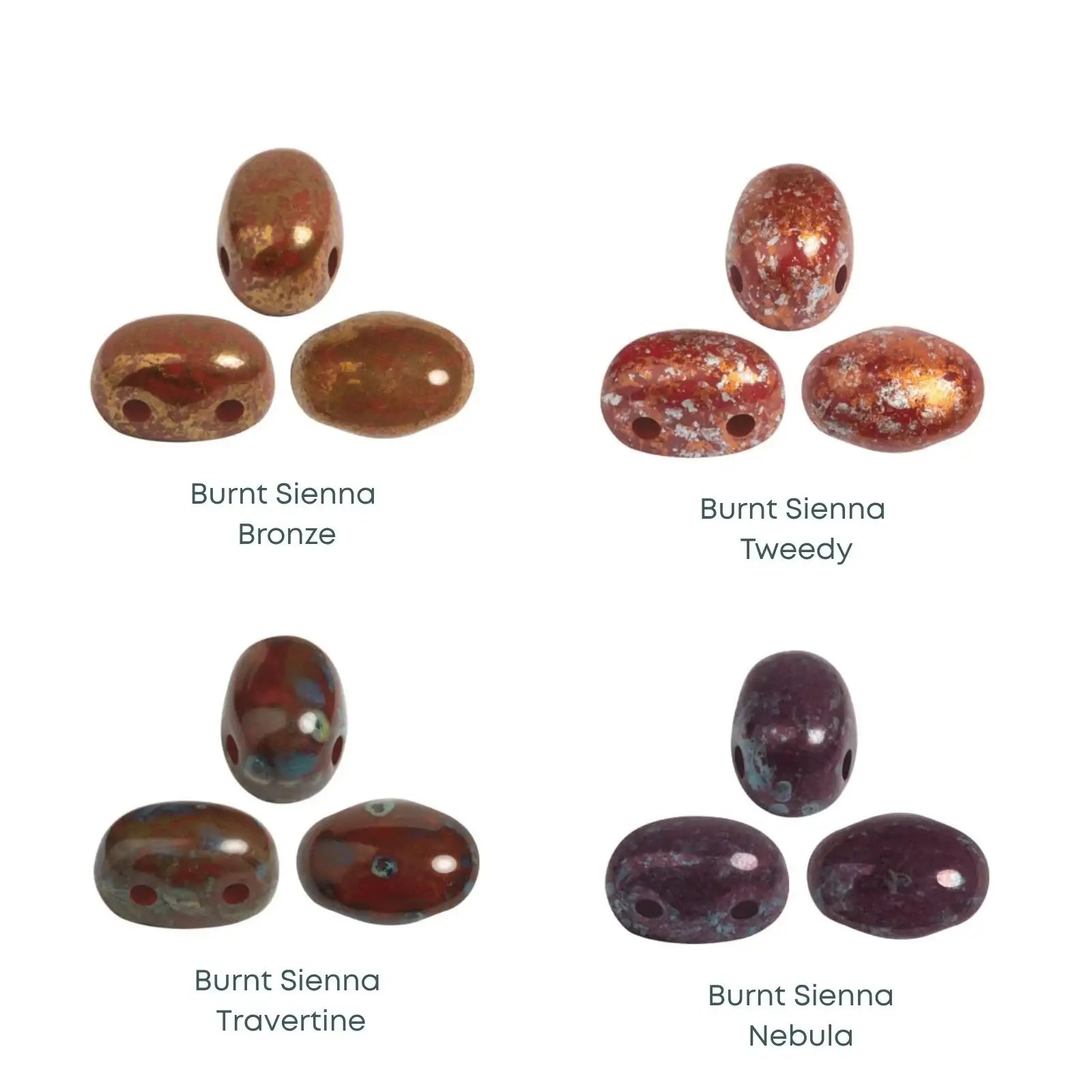 Samos Beads par Puca, Burnt Sienna Collection