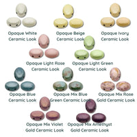 Samos Beads par Puca, Ceramic Look, 5g & 20g - The Argus Collection