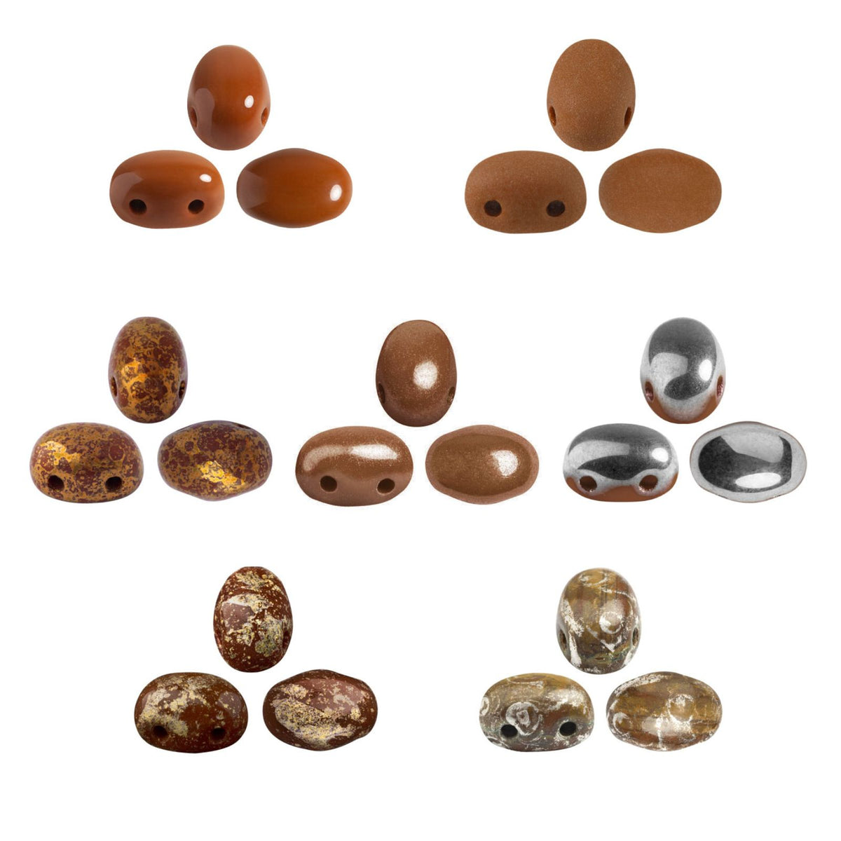 Samos Beads Opaque Choco Collection