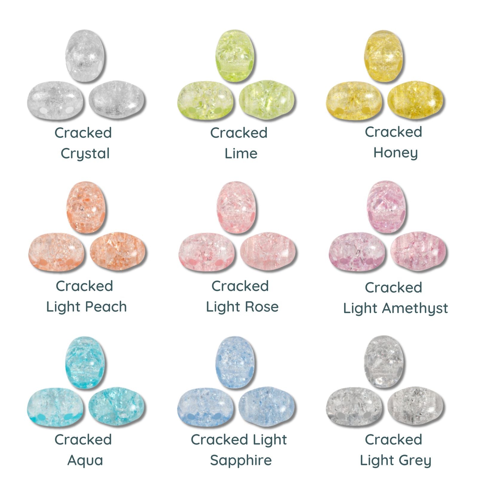 Samos Beads par Puca, Cracked, 5g & 20g