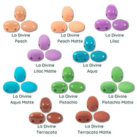 Samos Beads par Puca, La Divine Opaque & Matte, 5g & 20g - The Argus Collection