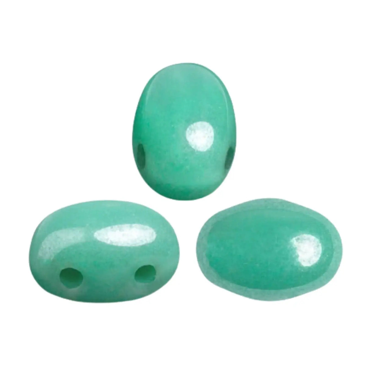 Samos Beads Green Turquoise Luster