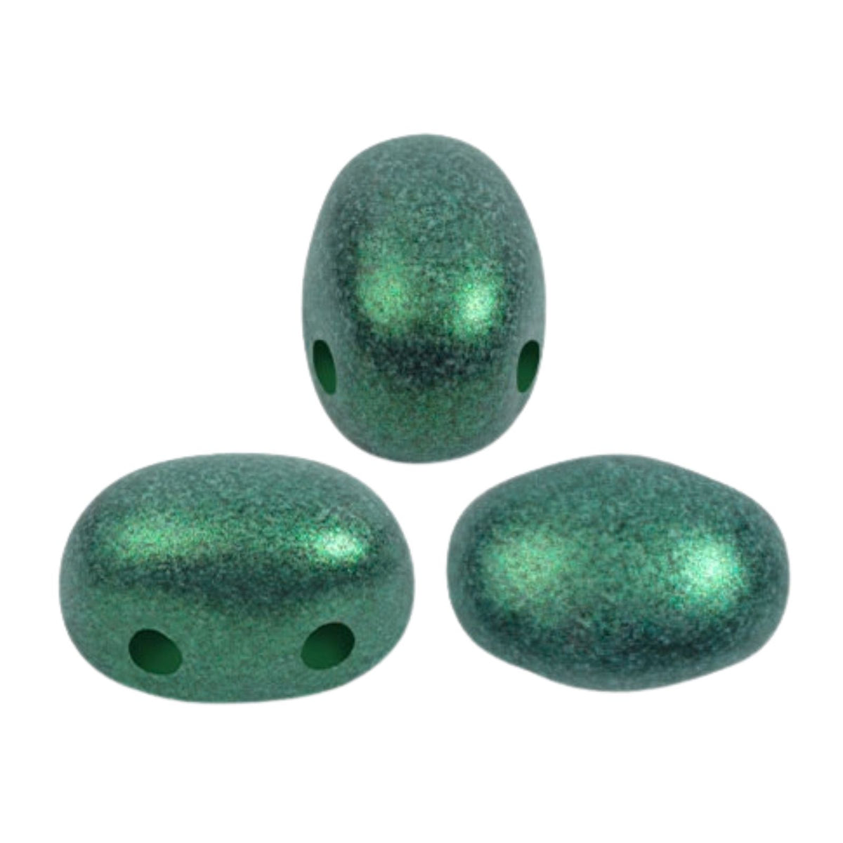 Samos Beads Metallic Matte Green Forest