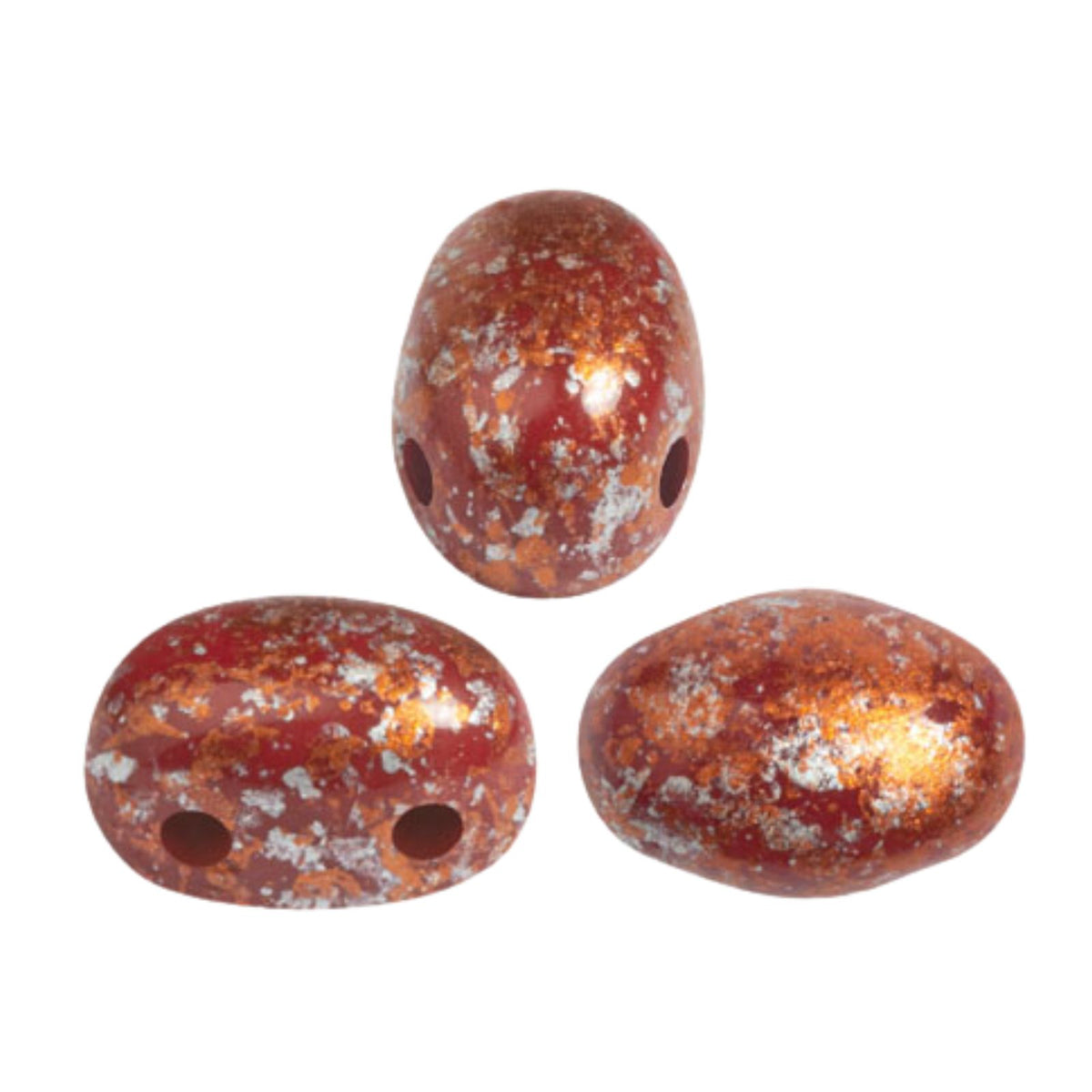 Samos Beads Burnt Sienna Tweedy