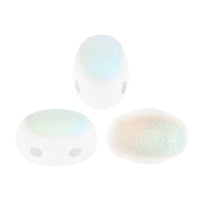 Samos Beads Opaque White Matte AB
