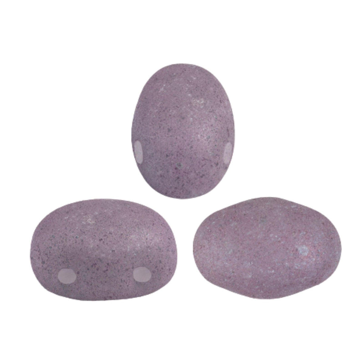 Samos Beads Opaque White Nebula Matte