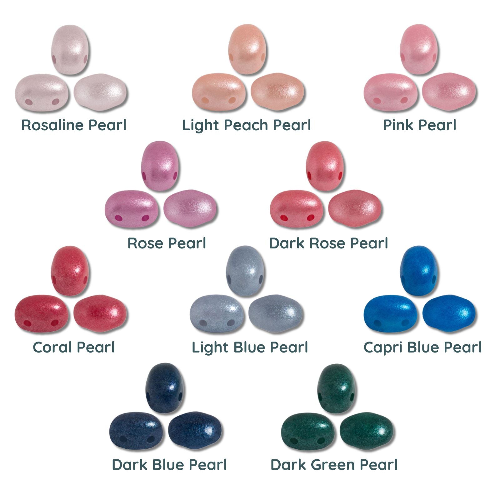 Samos Beads par Puca, Pearl, 5g & 20g