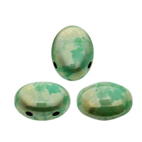 Samos Beads Green Turquoise Picasso