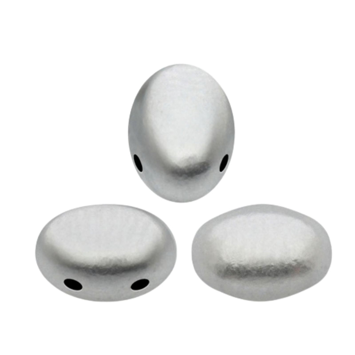 Samos Beads Silver Aluminum Matte