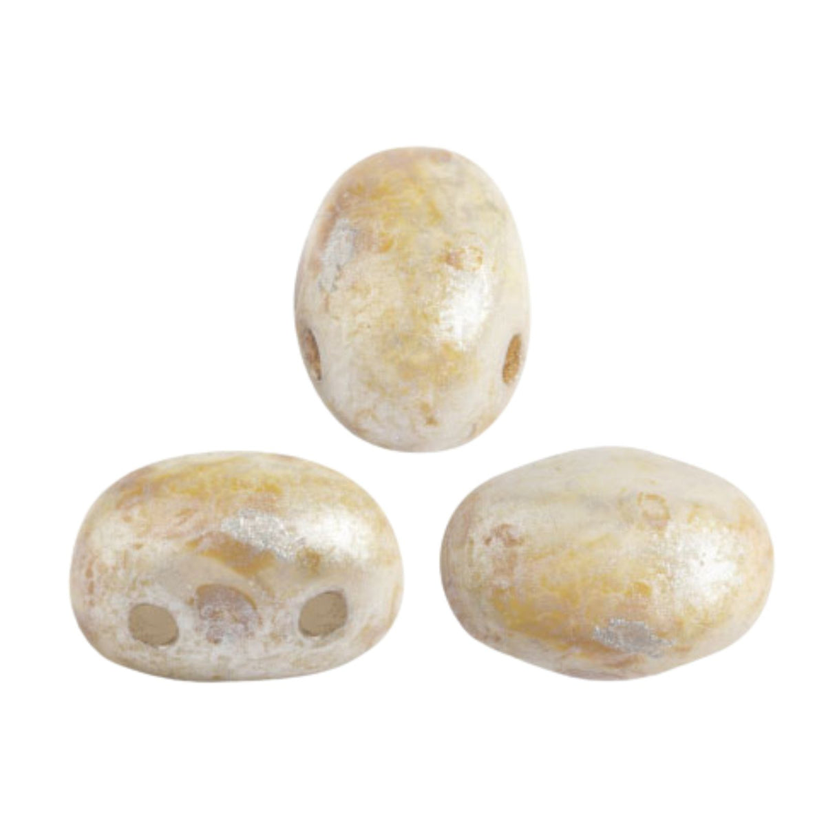 Samos Beads Ivory Spotted 