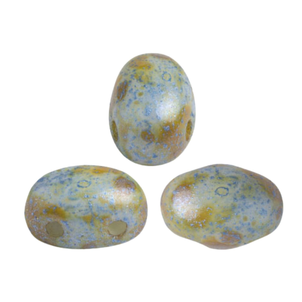 Samos Beads Blue Green Spotted 