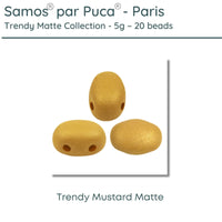 Samos par Puca, Trendy Matte Collection, 5g. 10 colors - The Argus Collection