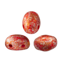 Samos Beads Coral Red Tweedy 