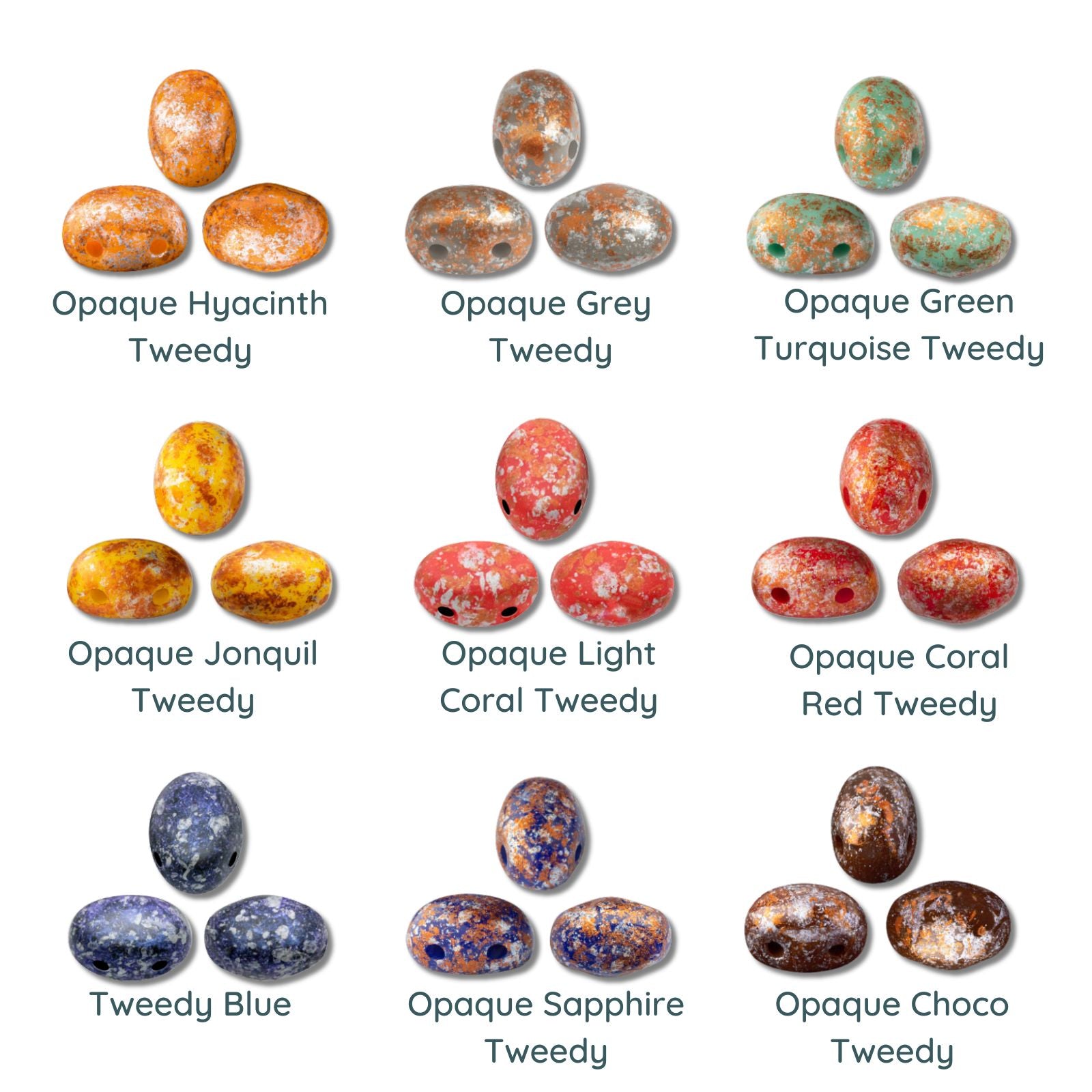 Samos Beads par Puca, Tweedy, 5g & 20g