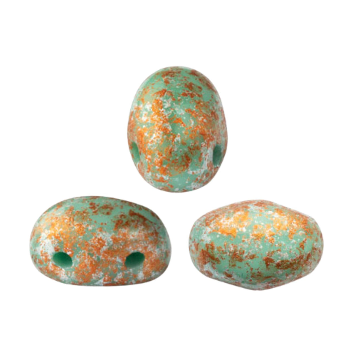 Samos Beads Green Turquoise Tweedy