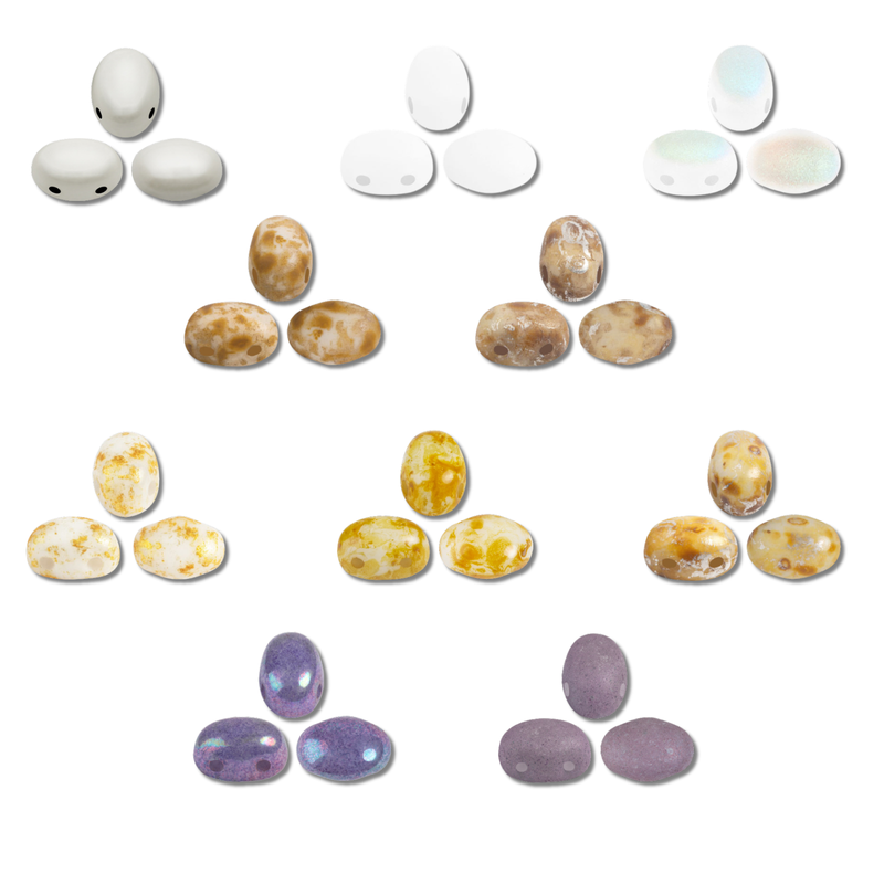 Samos Beads Opaque White Collection