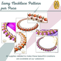 Samy Necklace Pattern Par Puca - The Argus Collection