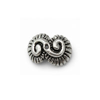 Scallop Shell Bead Caps, 10mm, Antique Silver Color, 6 pcs & 12 pcs