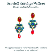 Scarlett Earrings Pattern by Angel Accessories