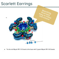 Scarlett Earrings Pattern by Angel Accessories