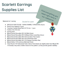 Scarlett Earrings Pattern by Angel Accessories