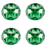 Facetted Glass Rondelle European-style Beads, 10 Pcs. - The Argus Collection