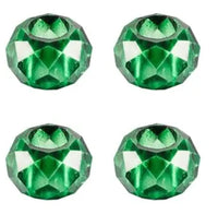 Facetted Glass Rondelle European-style Beads, 10 Pcs. - The Argus Collection