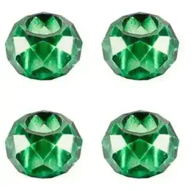 Facetted Glass Rondelle European-style Beads, 10 Pcs. - The Argus Collection