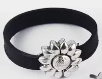 Sunflower Magnetic Clasp, for 10mm Flat Leather or Cork - The Argus Collection